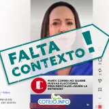 Video de María Corina Machado sobre elecciones es de 2025