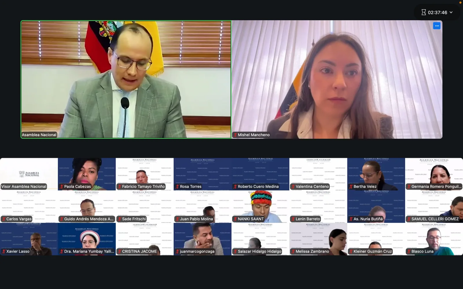 Asamblea de Ecuador acepta el cambio de Noboa a las multas tributarias