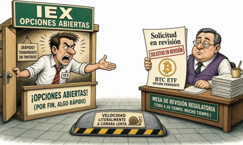 IEX activa opciones y pide permiso para ETF de Bitcoin