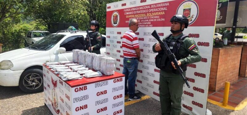 FANB detuvo a hombre con casi 16 kilos de presunta cocaína