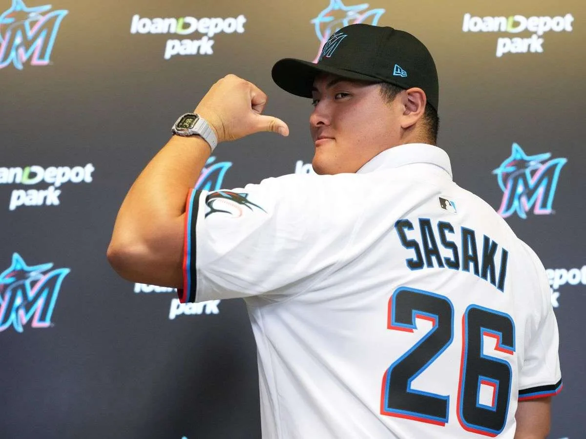 Sasaki inicia su camino con los Marlins tras el draft