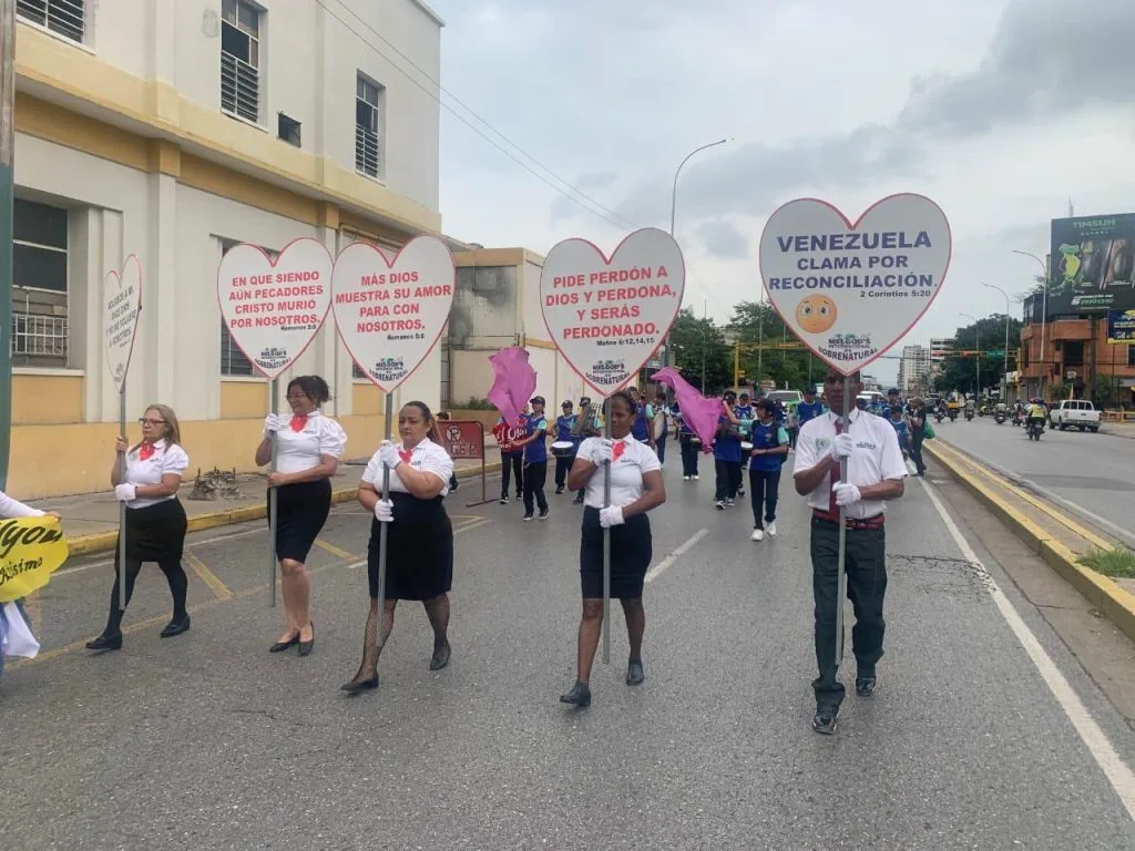 Cuatro municipios de Aragua se sumaron a la marcha para Jesús