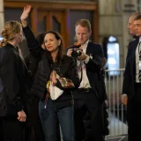 María Corina Machado greeting crowd during Nobel Week 2025 08