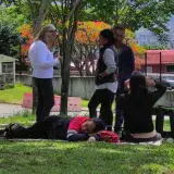 Familiares de presos políticos cumplen ocho días en vigilia frente a la embajada de EE. UU