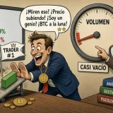 BTC sube 0,79% pese a volumen débil y señales mixtas