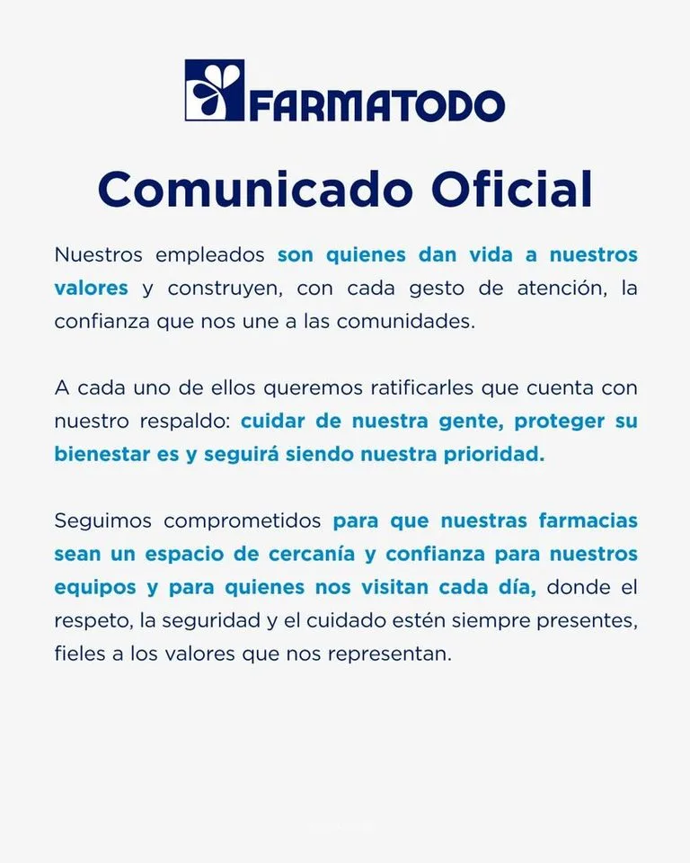 Farmatodo rechaza agresión contra trabajador en Caracas