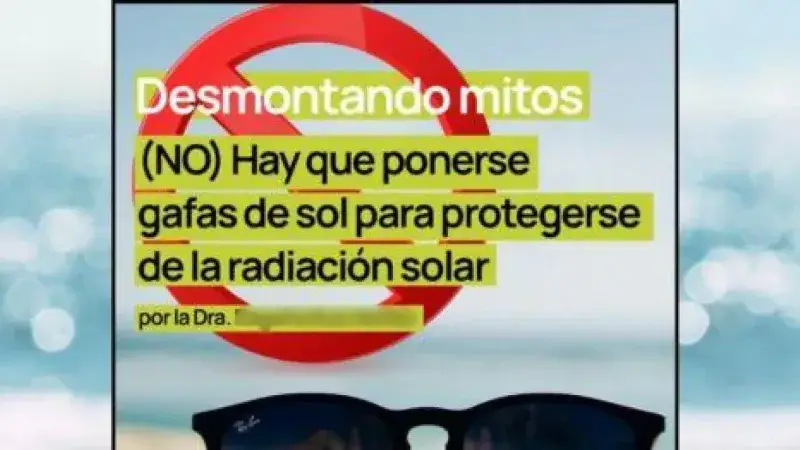 Exponerse al sol sin gafas de sol no protege los ojos y puede dañarlos