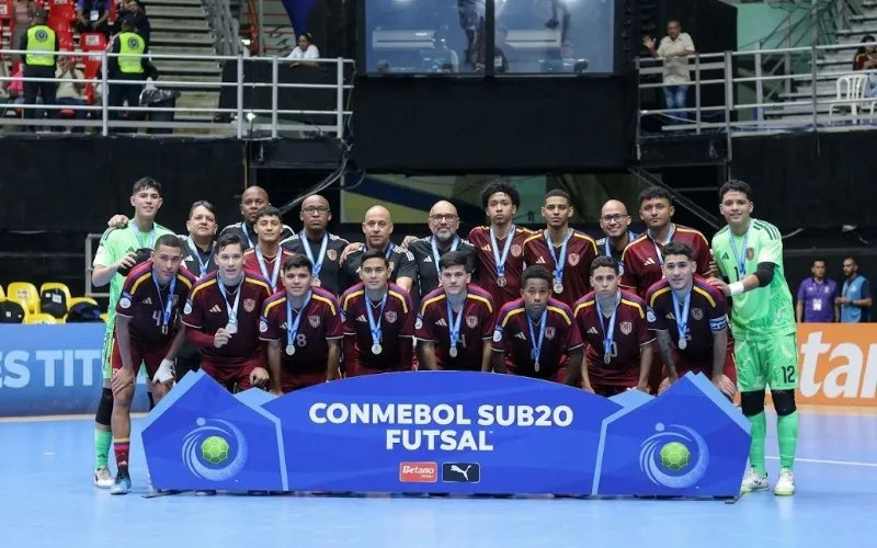 Venezuela ganó plata en el Sudamericano sub-20 de futsal