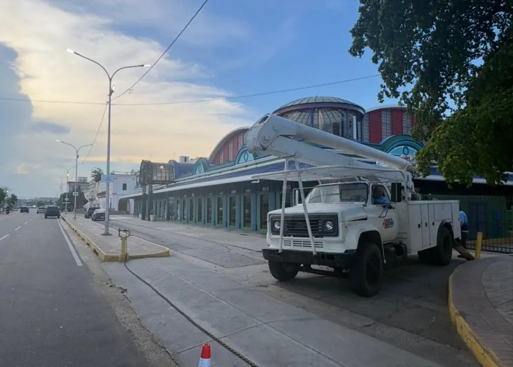 Reactivan alumbrado en 1,5 kilómetros de la Libertador