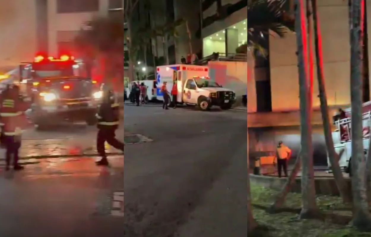 Cuatro autos ardieron en sótano de Baruta sin víctimas