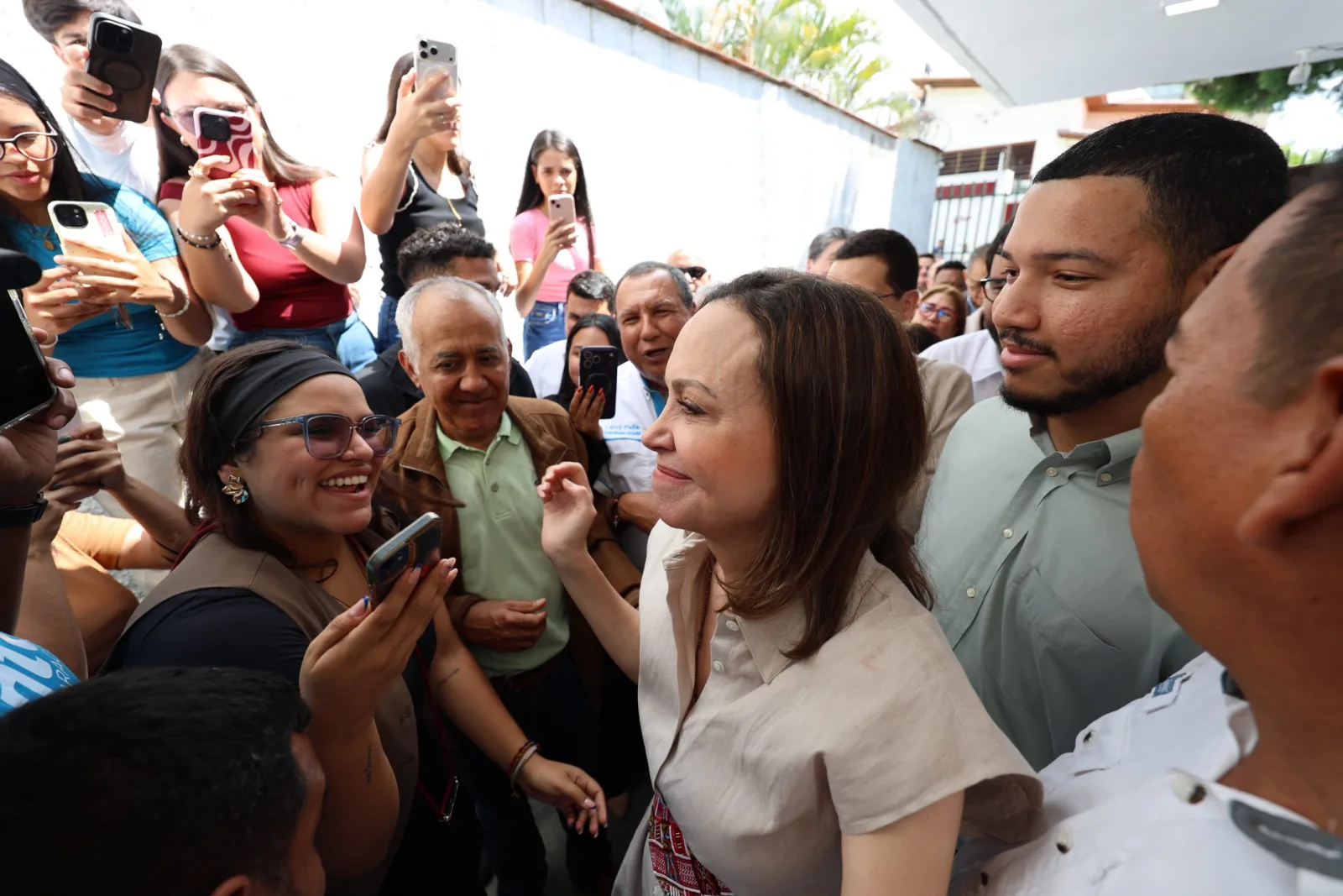 María Corina Machado regresó a la sede de Vente Venezuela