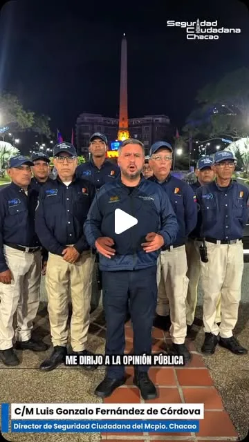 Publicación de Instagram de Dirección de Seguridad Ciudadana Chacao