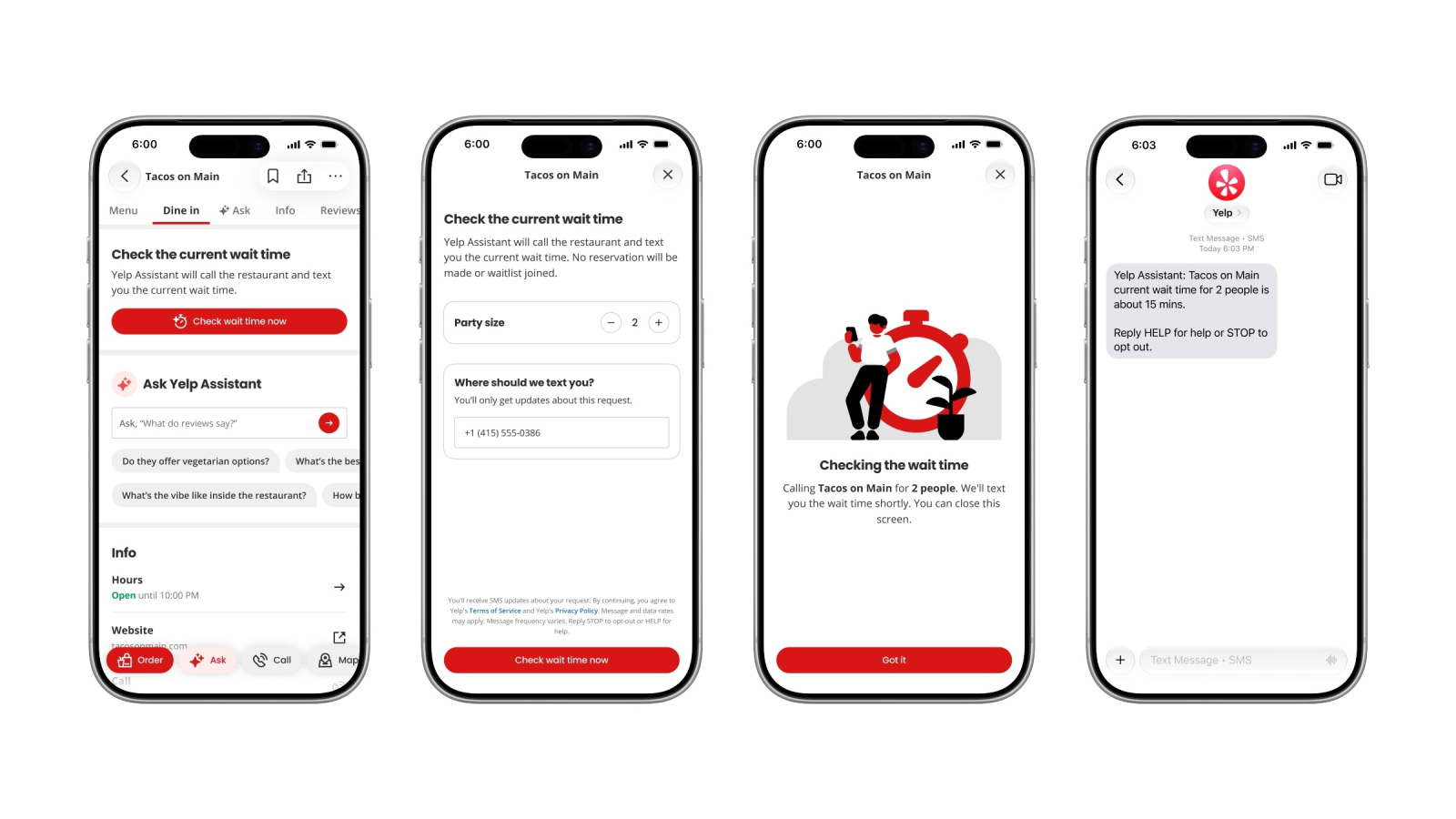 Yelp activa una IA que llama por ti para revisar colas