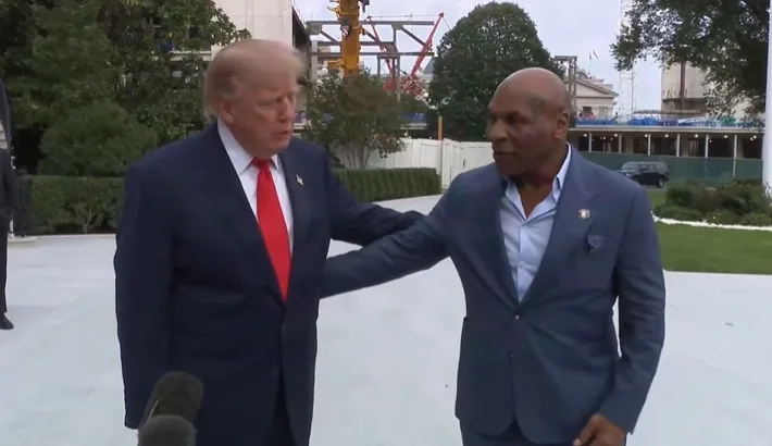 Mike Tyson visita a Donald Trump en la Casa Blanca tras entregar carta