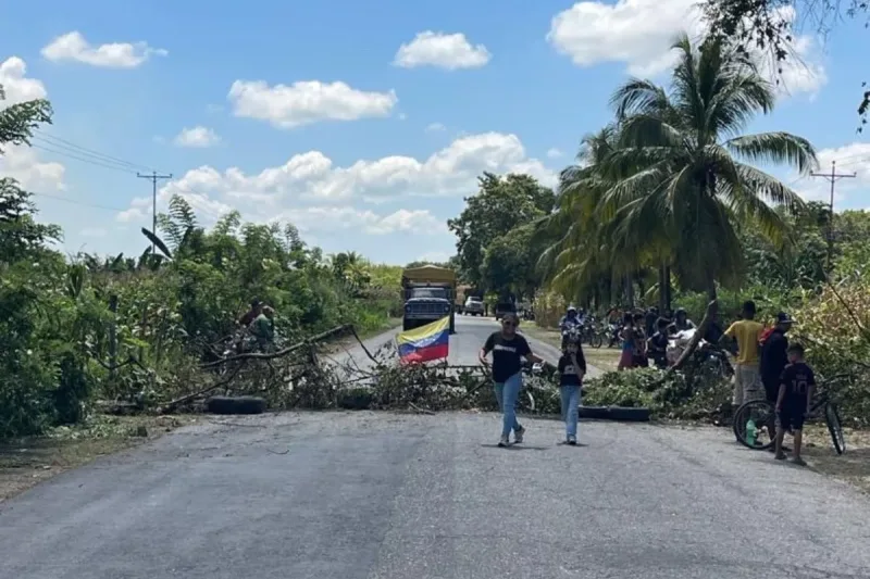 Protesta en Payara por apagones y fallas en servicios