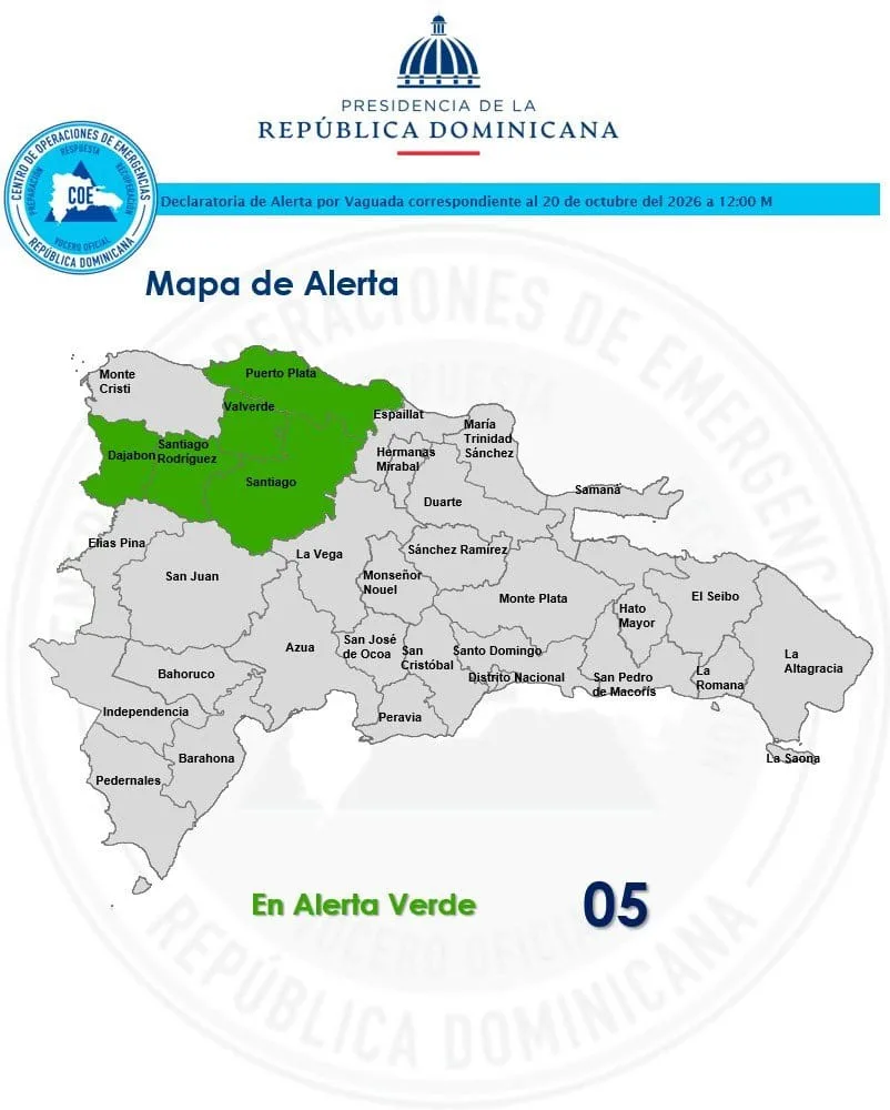 Lluvias anegan calles de Santiago y bloquean vías en Mao