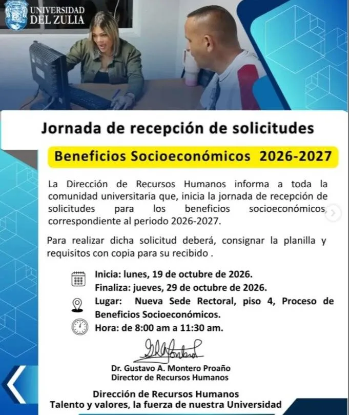 LUZ abre del 19 al 29 de octubre la entrega de recaudos