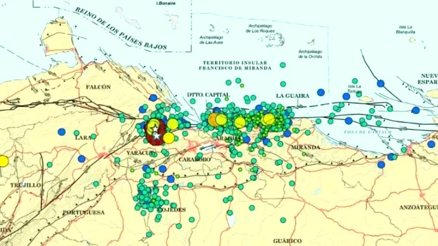 Funvisis reporta 2.286 sismos en Venezuela desde junio