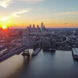 Filadelfia desde el río Delaware