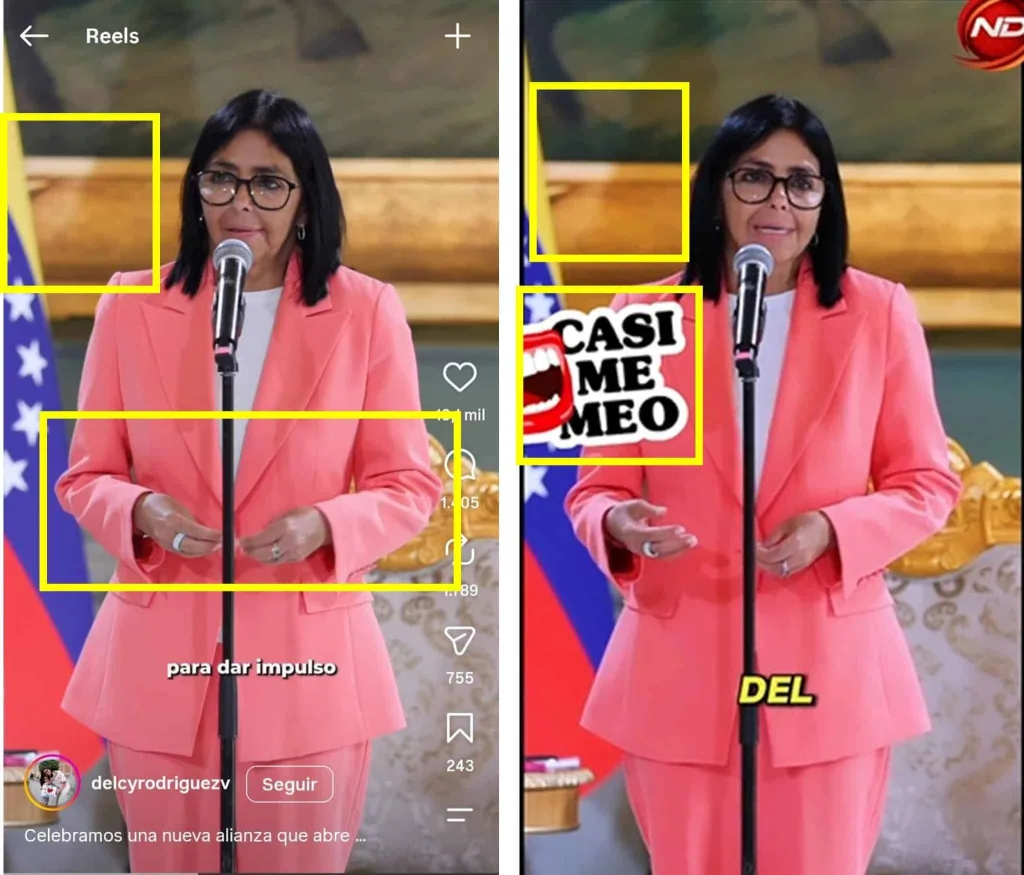 Video falso atribuye a Delcy Rodríguez un cobro de $300