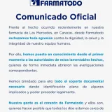 Farmatodo rechaza agresión contra trabajador en Caracas