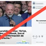 Lula no anunció que prohibirá cuatro redes sociales