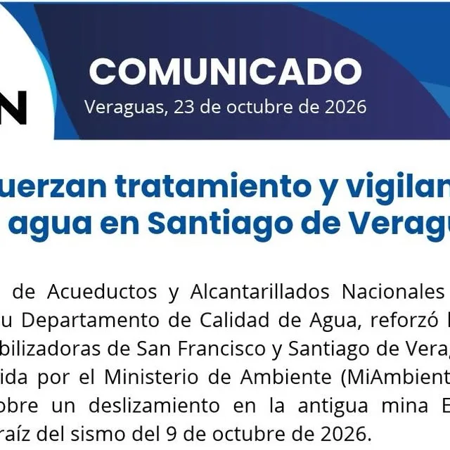 Publicación de Instagram de Idaan Panamá