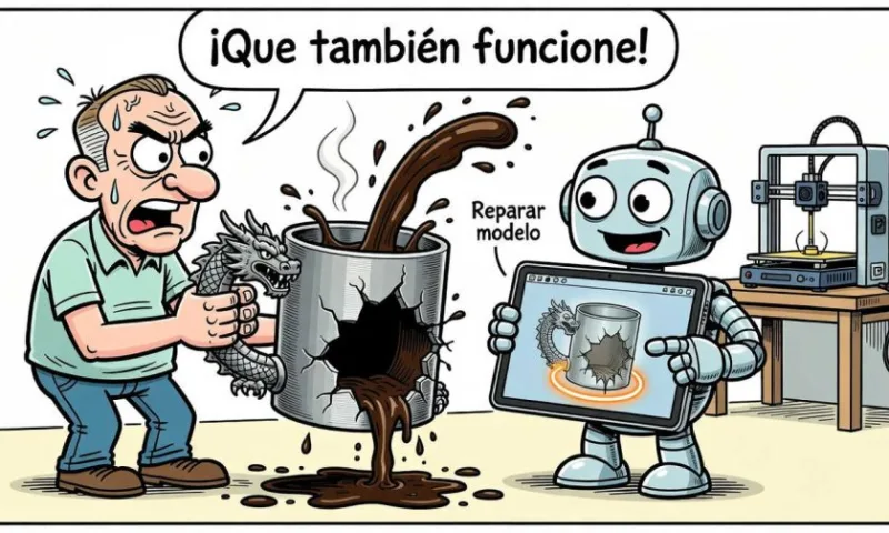InstructMesh: IA que perfecciona diseños 3D para impresión