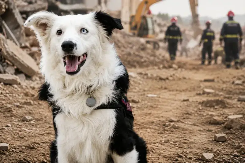 Tsunami, el perro rescatado del maltrato que ya ha localizado a más de 12 personas