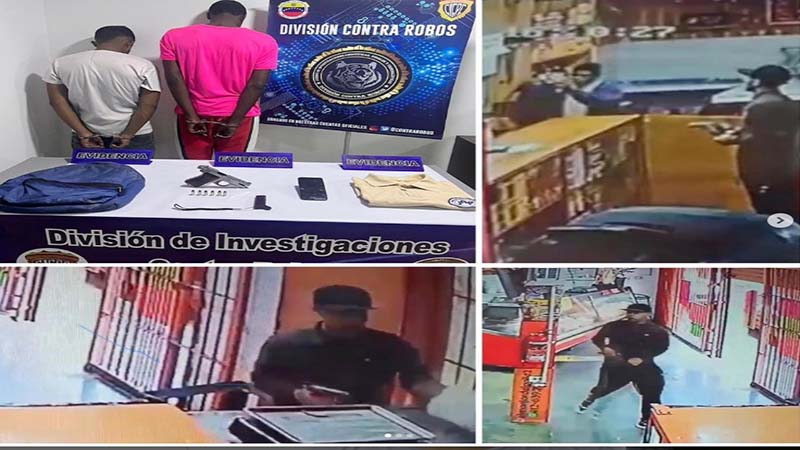 
				Capturados dos delincuentes que robaron en una panadería en La Dolorita			