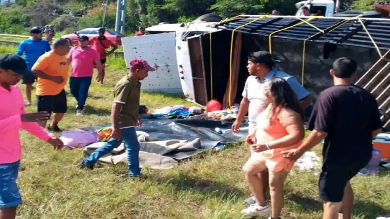 Volcamiento de camión dejó seis heridos en Puerto Cabello